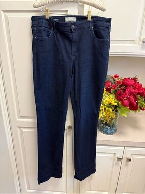 Cookie Johnson Straight Leg Dark Blue Women’s Jeans with Stretch